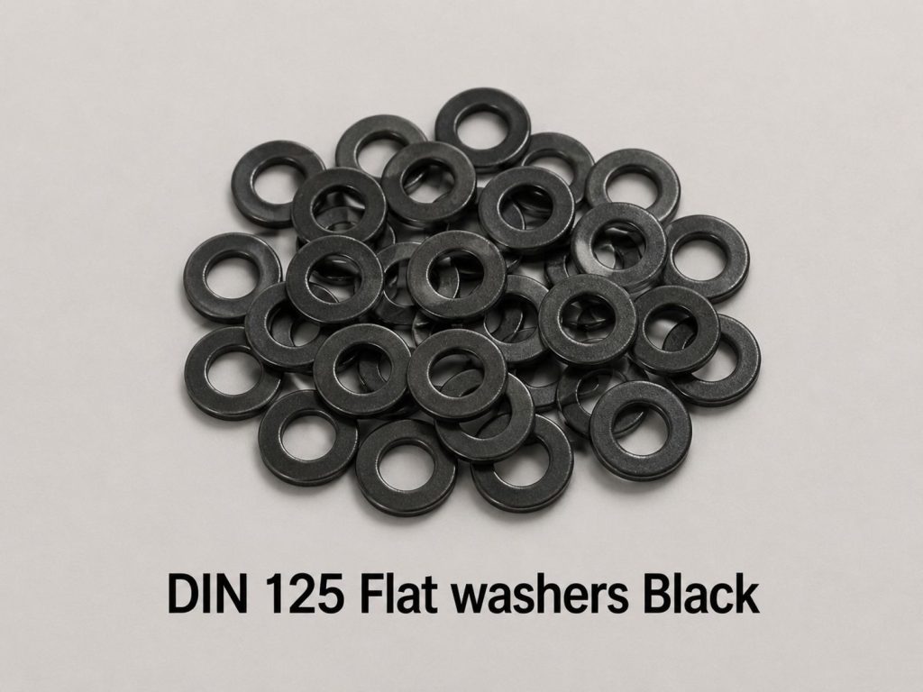 DIN 125 Flat Washers Black